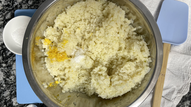 cauliflower rice in bowl