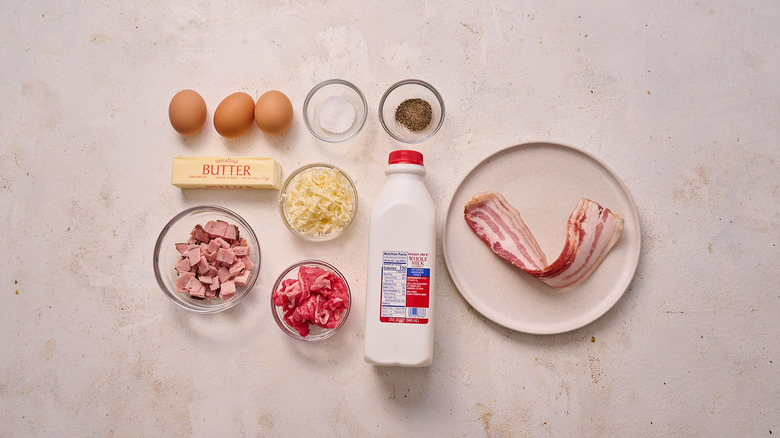ingredients on a table