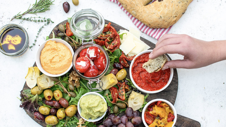 fougasse antipasti board