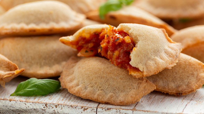 fried pizza calzones