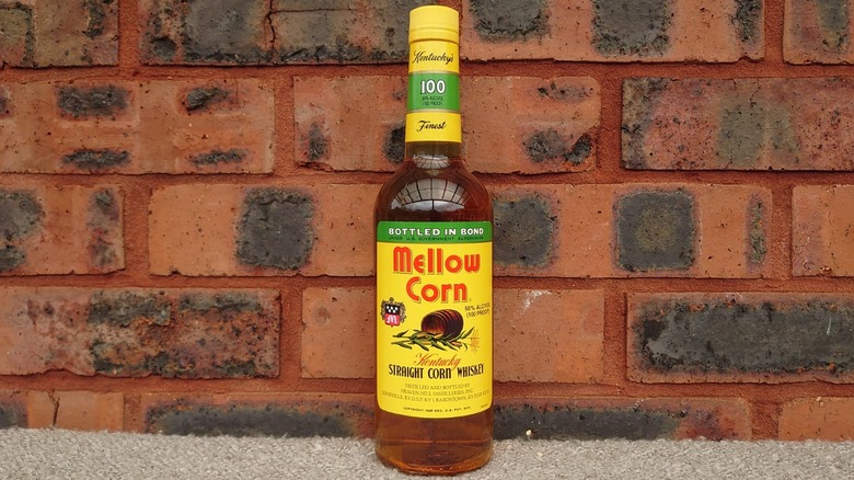 Bottle of Mellow Corn whiskey