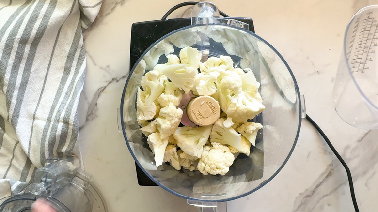 cauliflower in processor