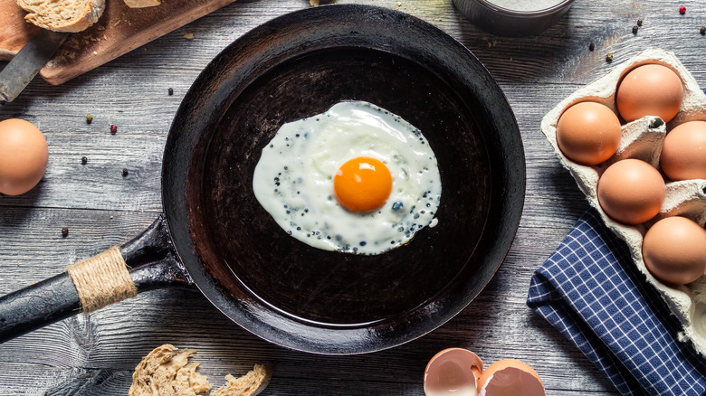 Fried Egg Preparation