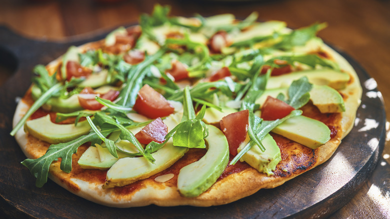 Avocado toast pizza version 