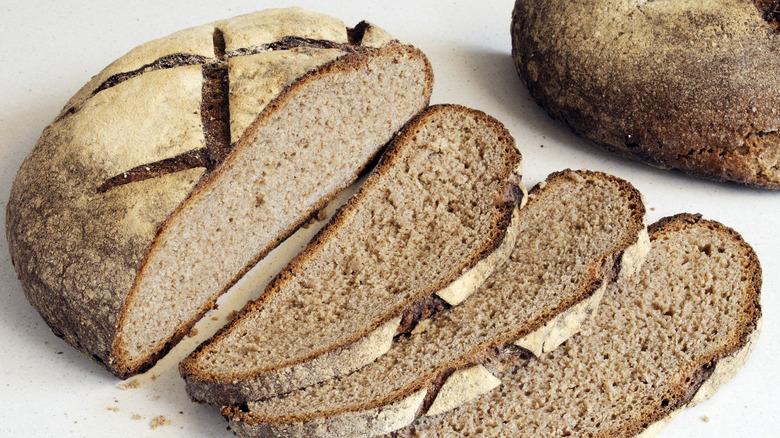 sliced sourdough miche