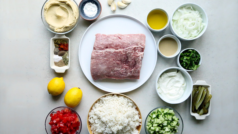 beef shawarma bowl ingredients