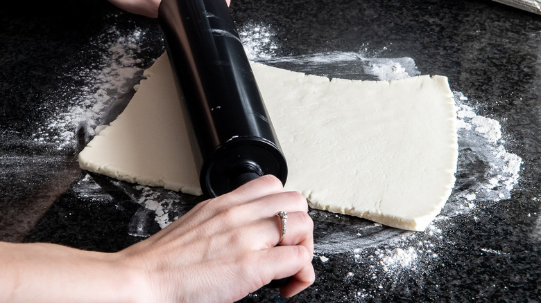 dough on a surface