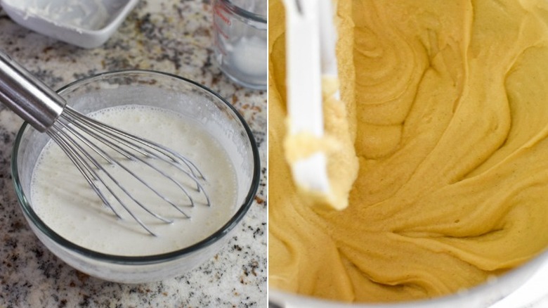 Christmas cake batter