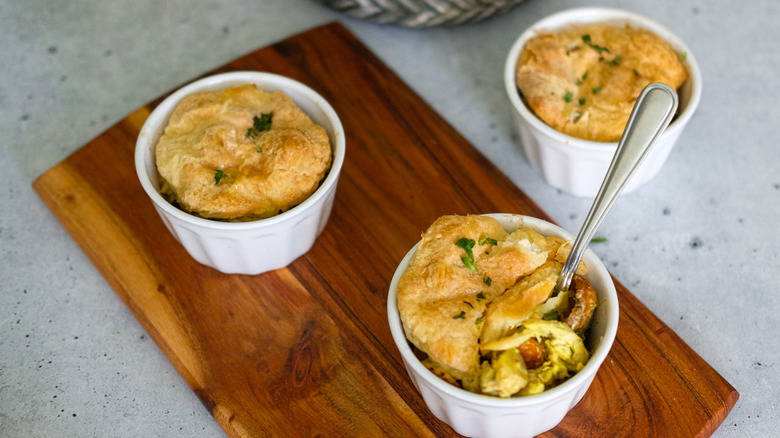 curried chicken pot pies