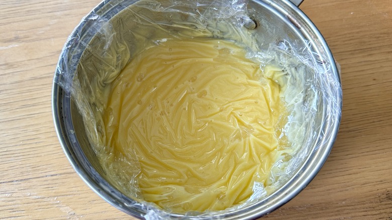 Wrapped lemon curd