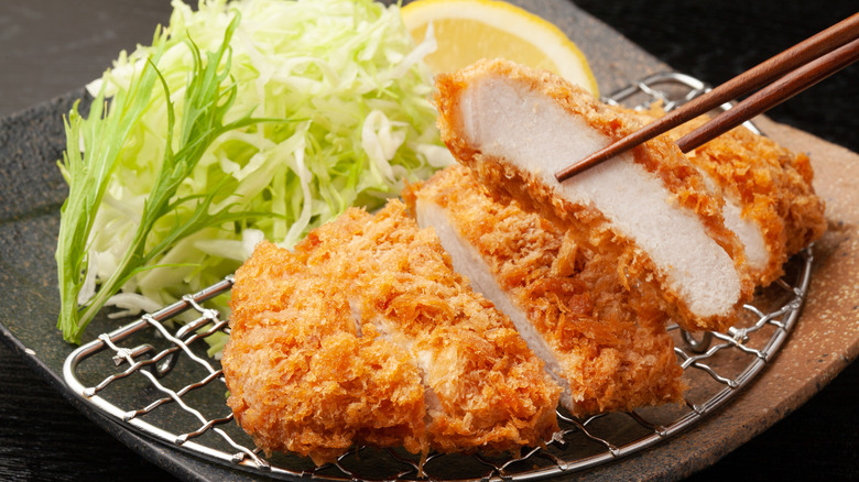 Japanese pork loin tonkatsu