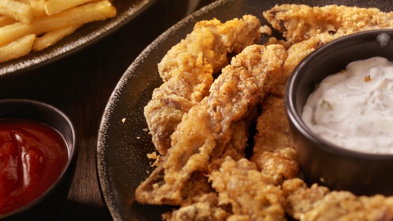 Fried sirloin steak fingers