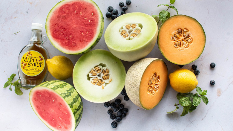 mint melon fruit salad ingredients