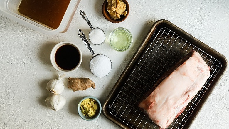 ingredients for braised pork butt 