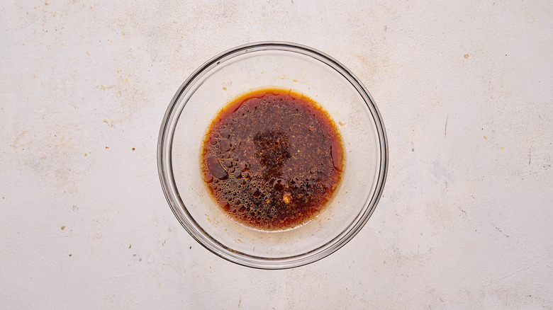 marinade ingredients in bowl