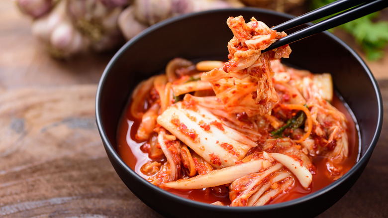 Kimchi in a bowl