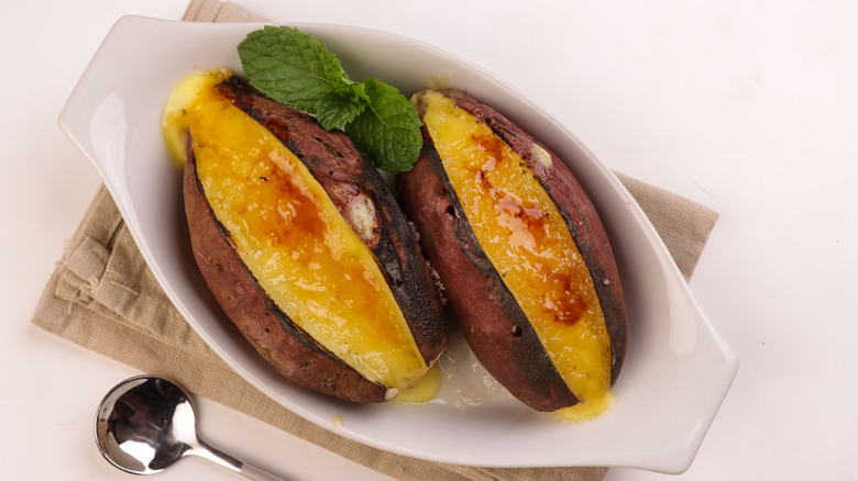 creme bruleed sweet potato