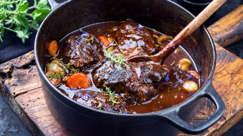 beef braised in dutch oven