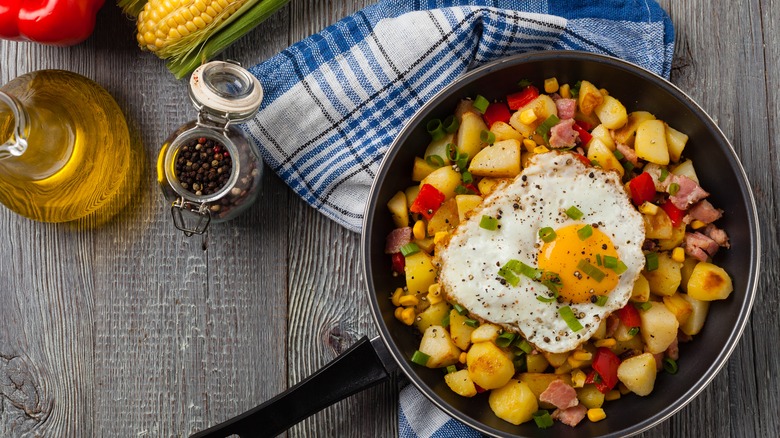 beef hash with egg