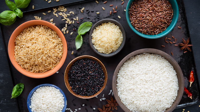 different types of rice