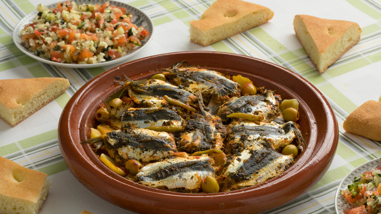 Moroccan stuffed sardines