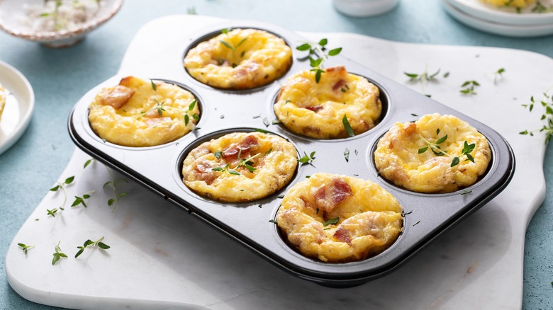 Frittatas in a muffin tin