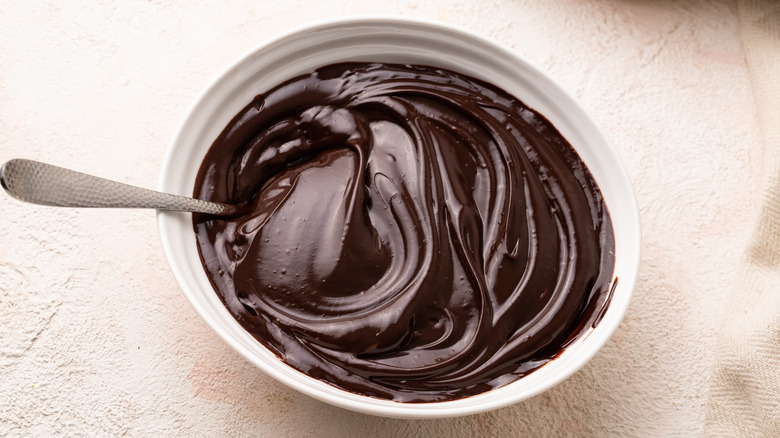 ganache in bowl 