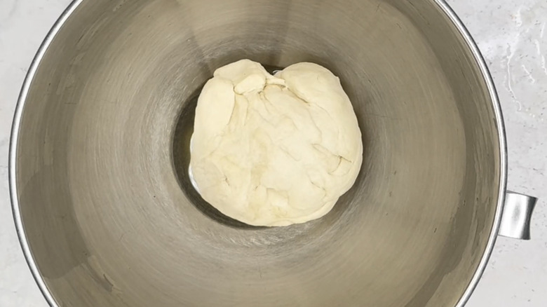 dough in a clean oiled bowl