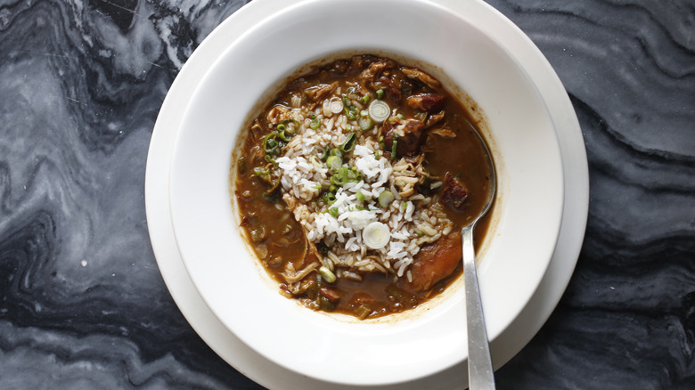 Bowl of gumbo at Herbsaint