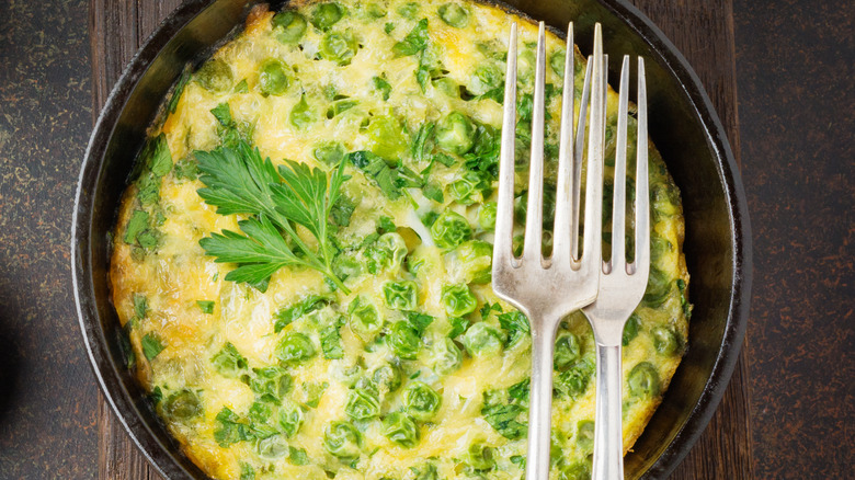 Frittata in a pan