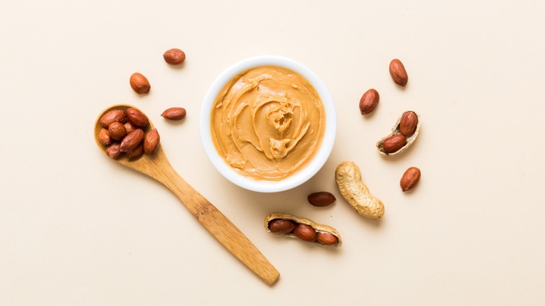 Peanut butter and peanuts