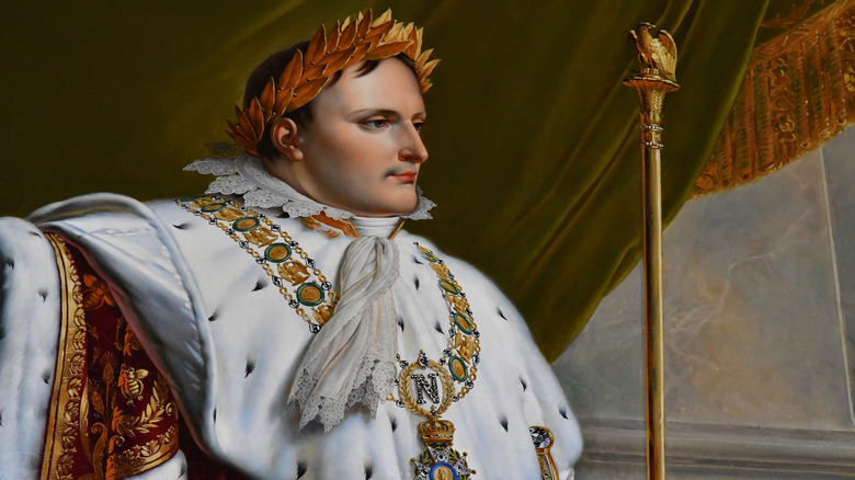 Napoleon Bonaparte painted emperor portrait