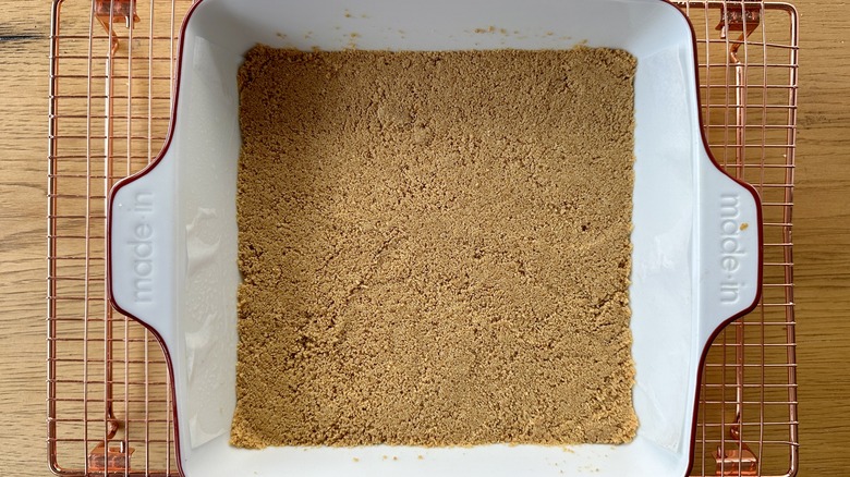 Baked graham cracker crust