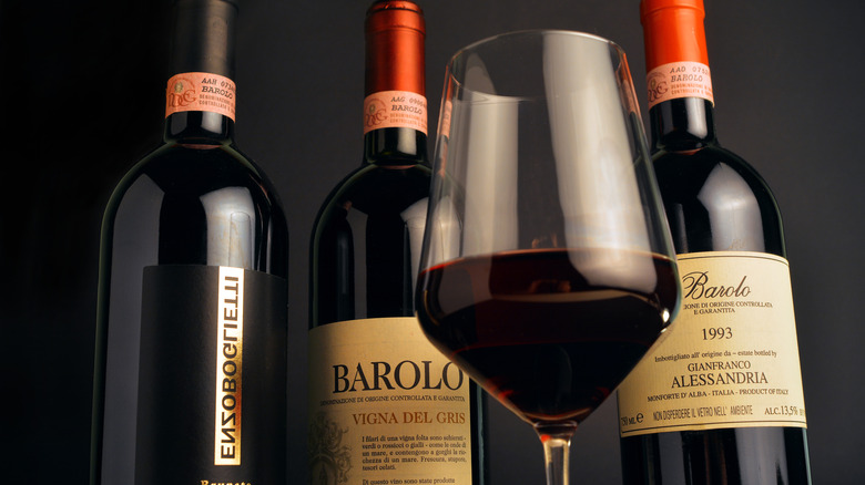 Barolo bottles