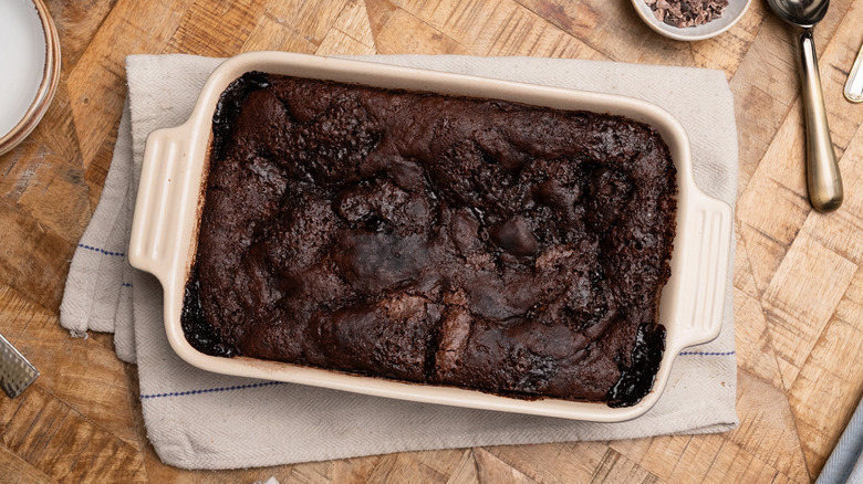 super-easy chocolate cobbler