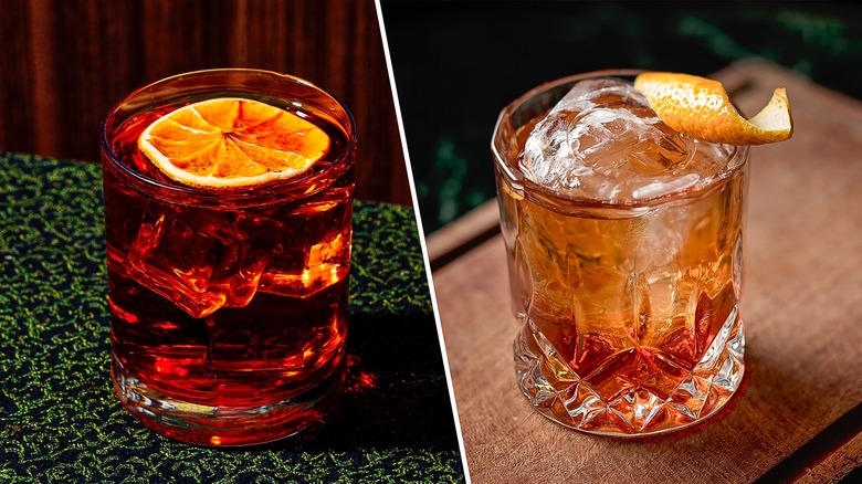 negroni and old fashioned