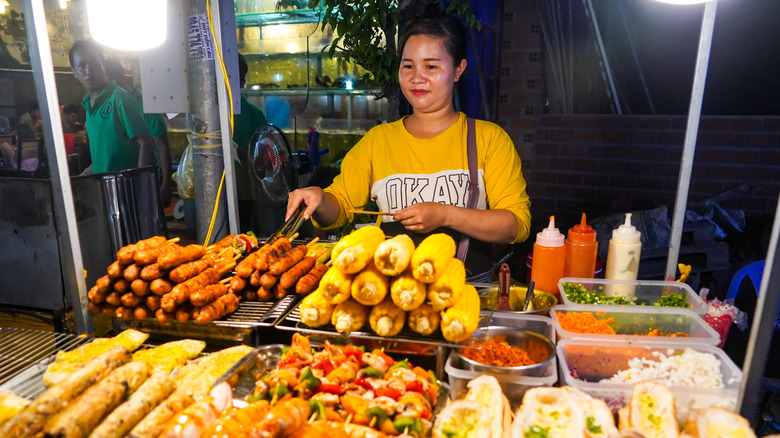 Street food vendor vietnam