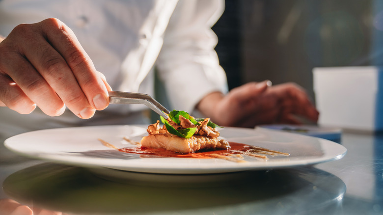 chef preparing dish