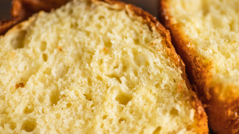 Close up of bread crumb