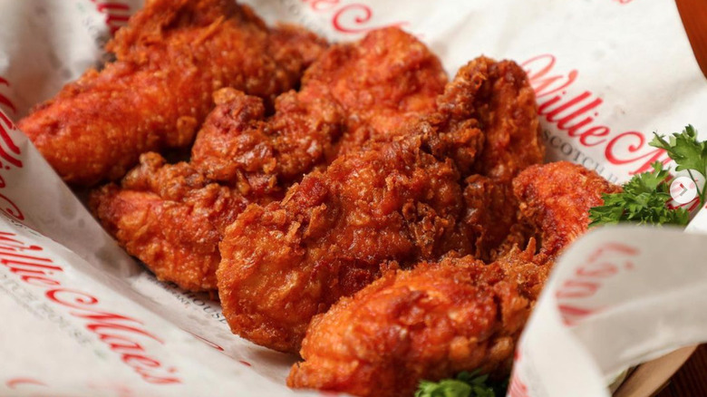 A plate of fried chicken at Willie Mae's Scotch House