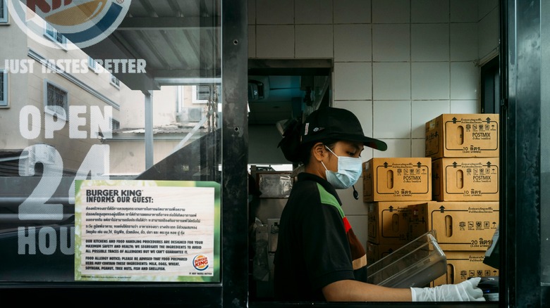 pandemic-era Burger King employee