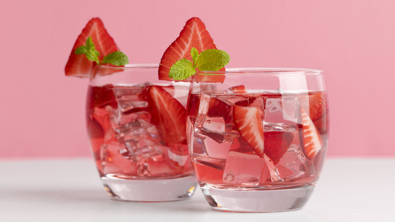 strawberry water