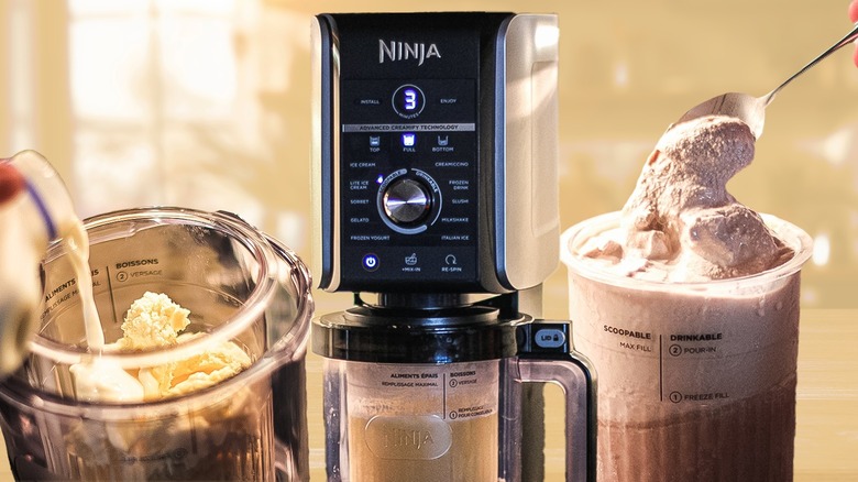 Ninja CREAMi machine, ice cream