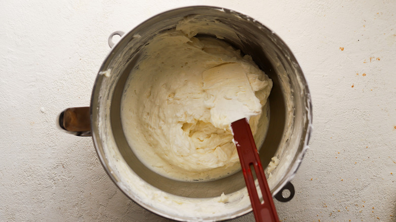 Bowl of cream cheese mixture