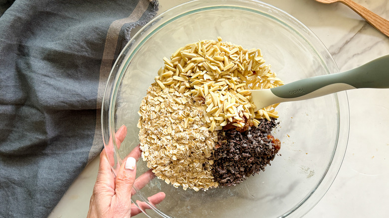 ingredients in glass bowl