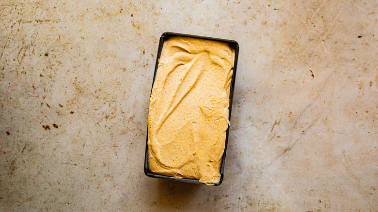 Frozen pumpkin ice cream