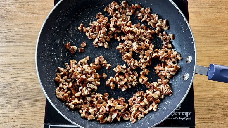 Pecans and maple syrup