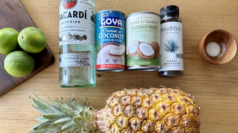 piña colada sorbet ingredients