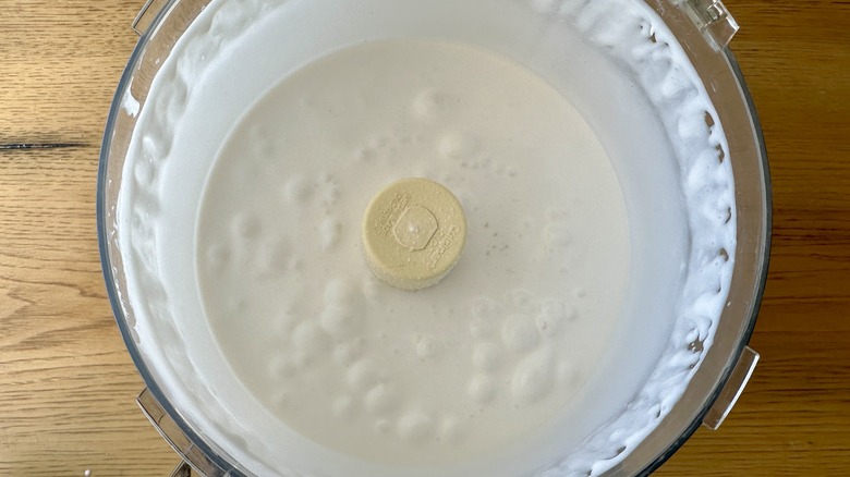 coconut mixture in food processor