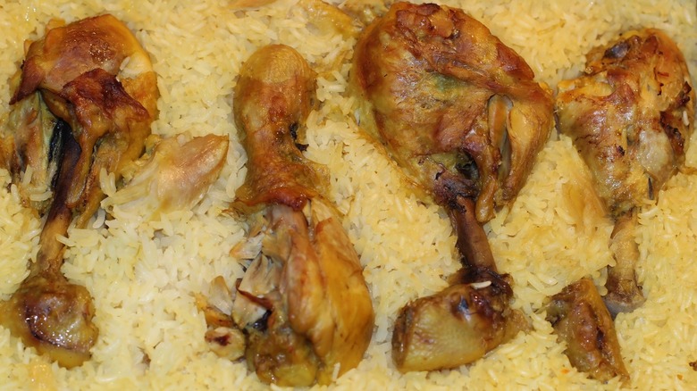 Chicken in rice